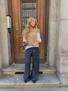 Ronya trousers with belt - Dark blue