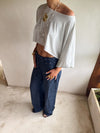 Scandivv trousers with drawstring – Navy