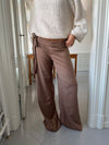 Buka suit pants with pinstripes - Brown