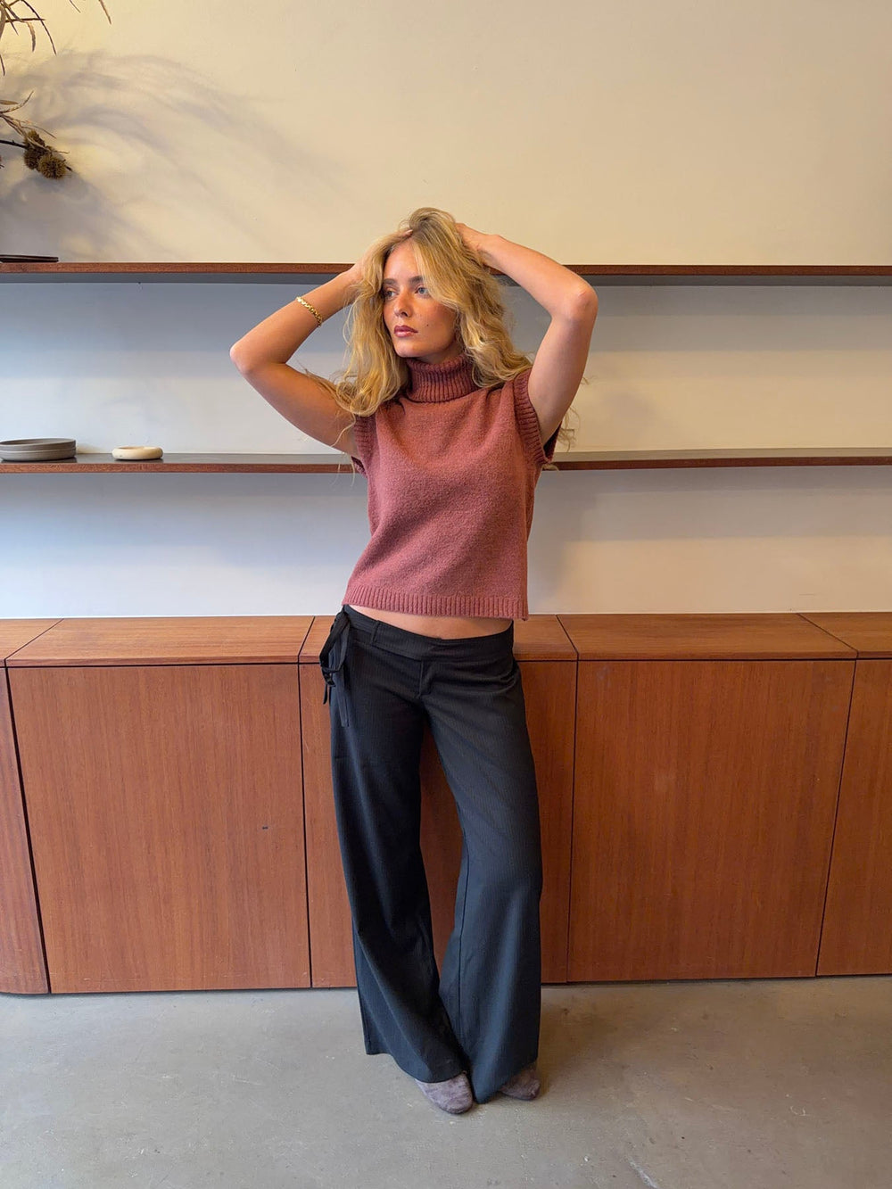 Buka suit trousers with stripes - Black