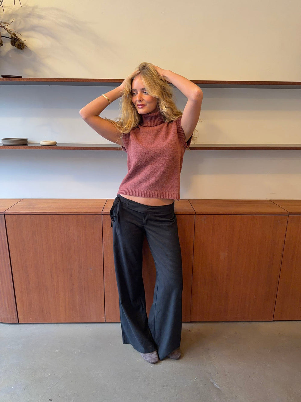 Buka suit trousers with stripes - Black