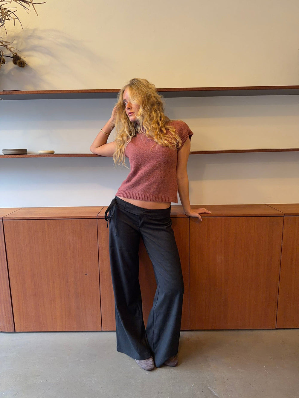 Buka suit trousers with stripes - Black