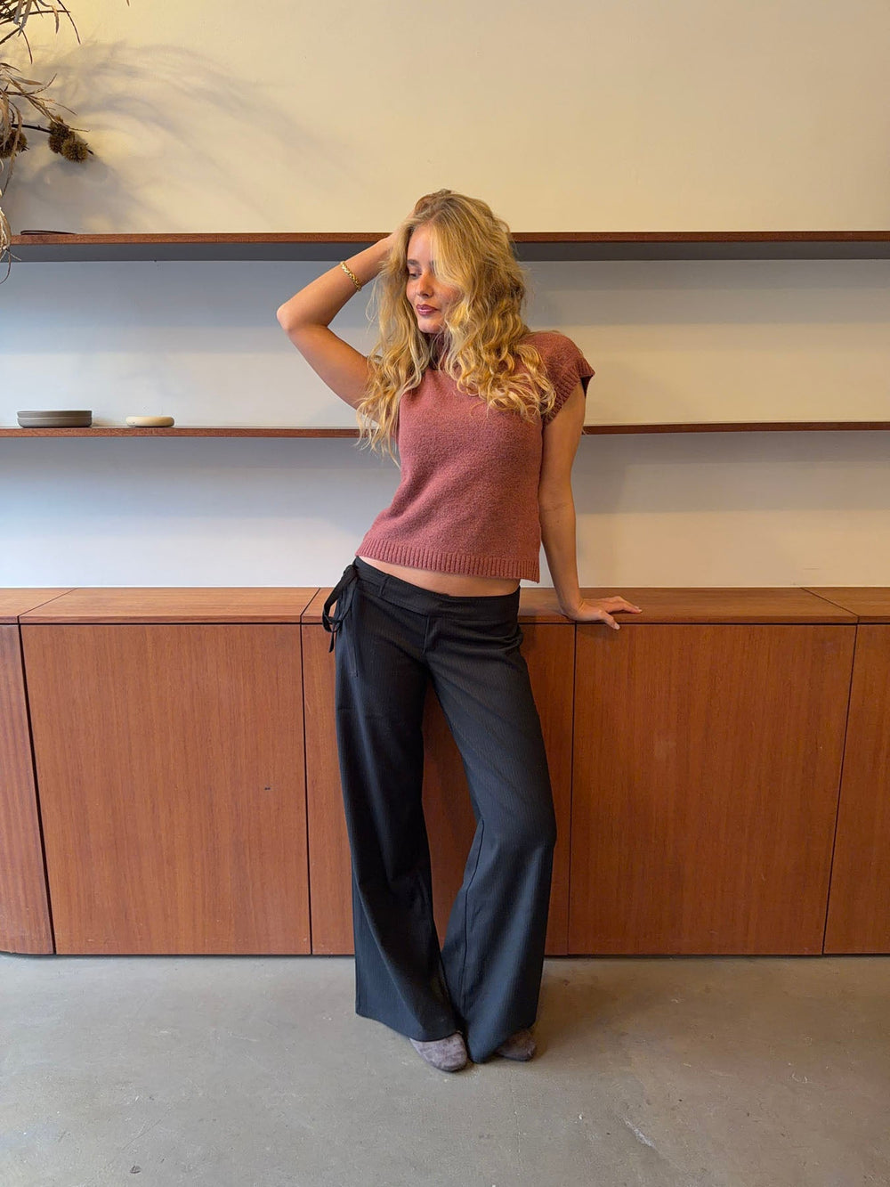 Buka suit trousers with stripes - Black