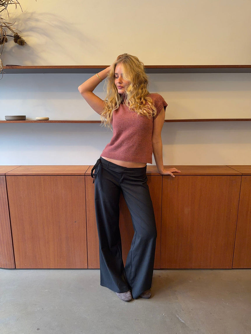 Buka suit trousers with stripes - Black