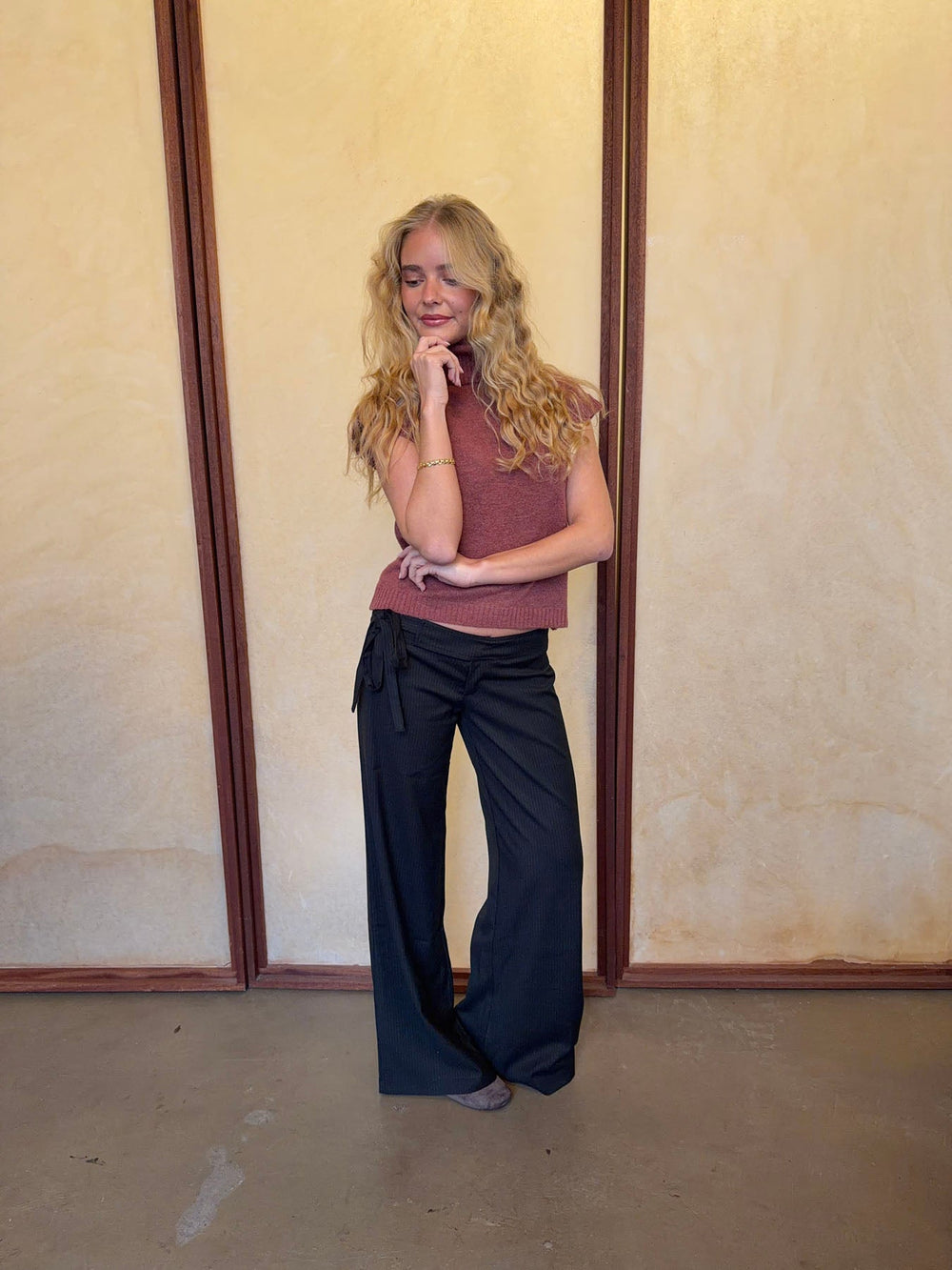 Buka suit trousers with stripes - Black