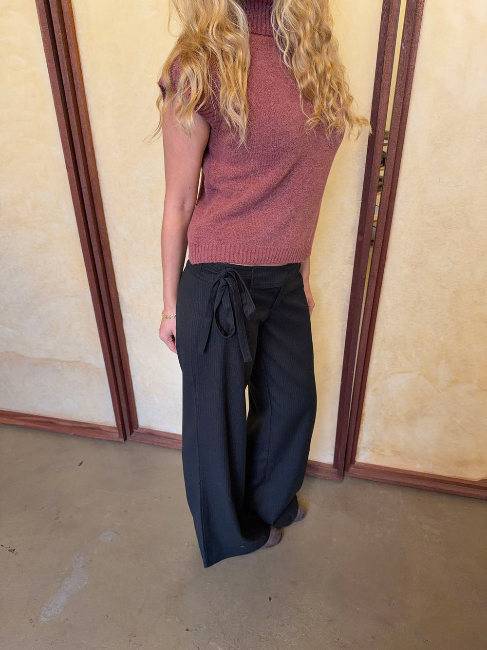 Buka suit trousers with stripes - Black