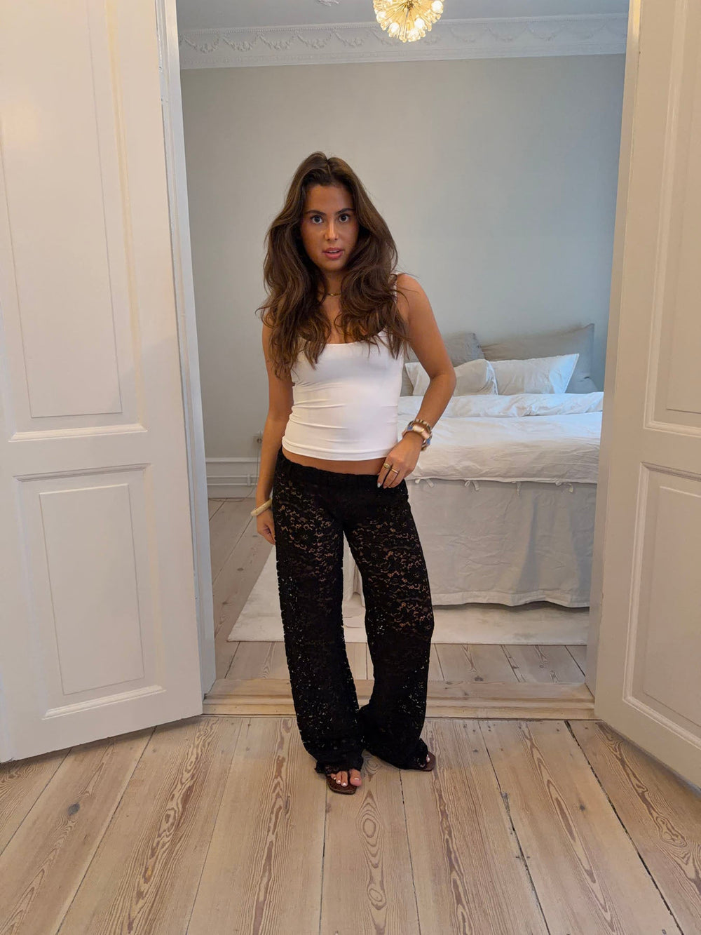 Lolinna pants with lace - Black