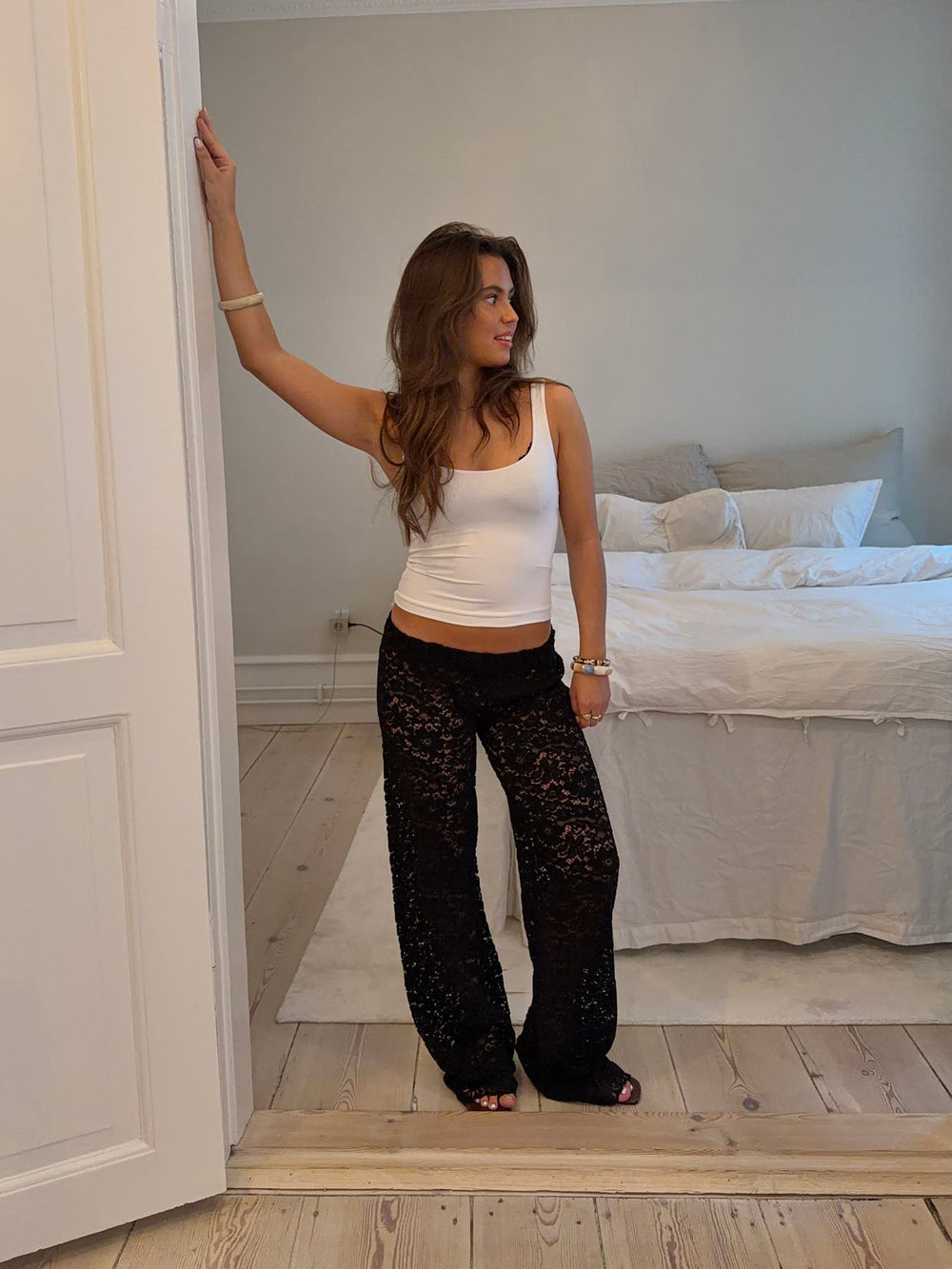 Lolinna pants with lace - Black