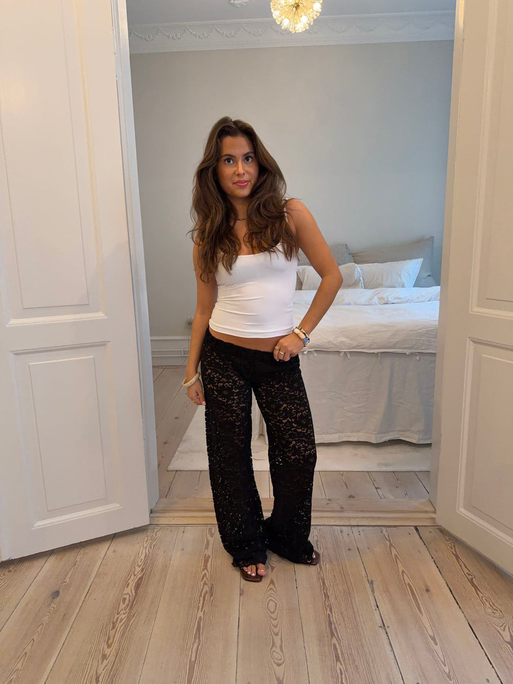 Lolinna pants with lace - Black