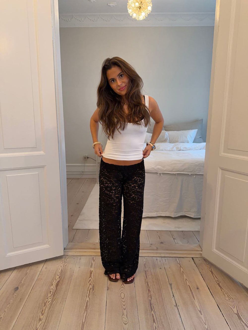 Lolinna pants with lace - Black