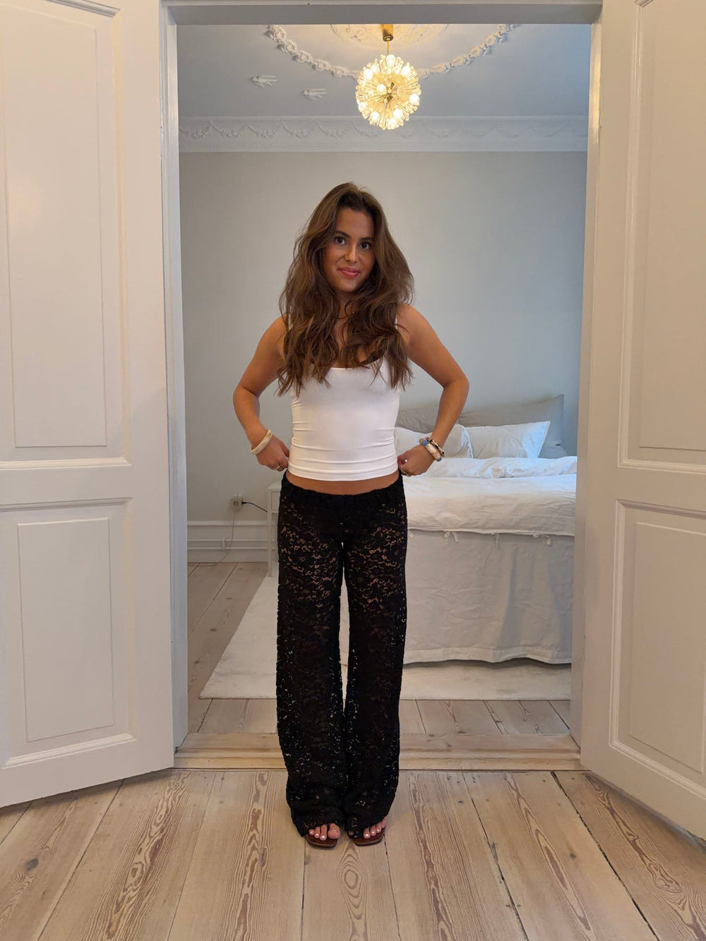 Lolinna pants with lace - Black