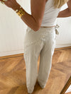 Scandivv trousers with details – Beige
