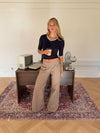 Sussa pants with details - Light brown