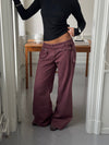 Sussa pants with details - Burgundy