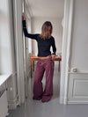 Sussa pants with details - Burgundy