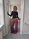 Sussa pants with details - Burgundy