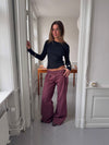 Sussa pants with details - Burgundy