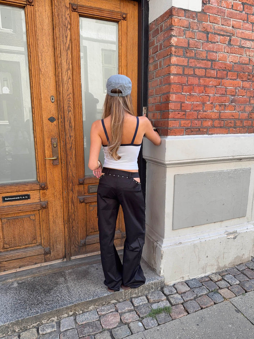 Brunina pants with details – Black