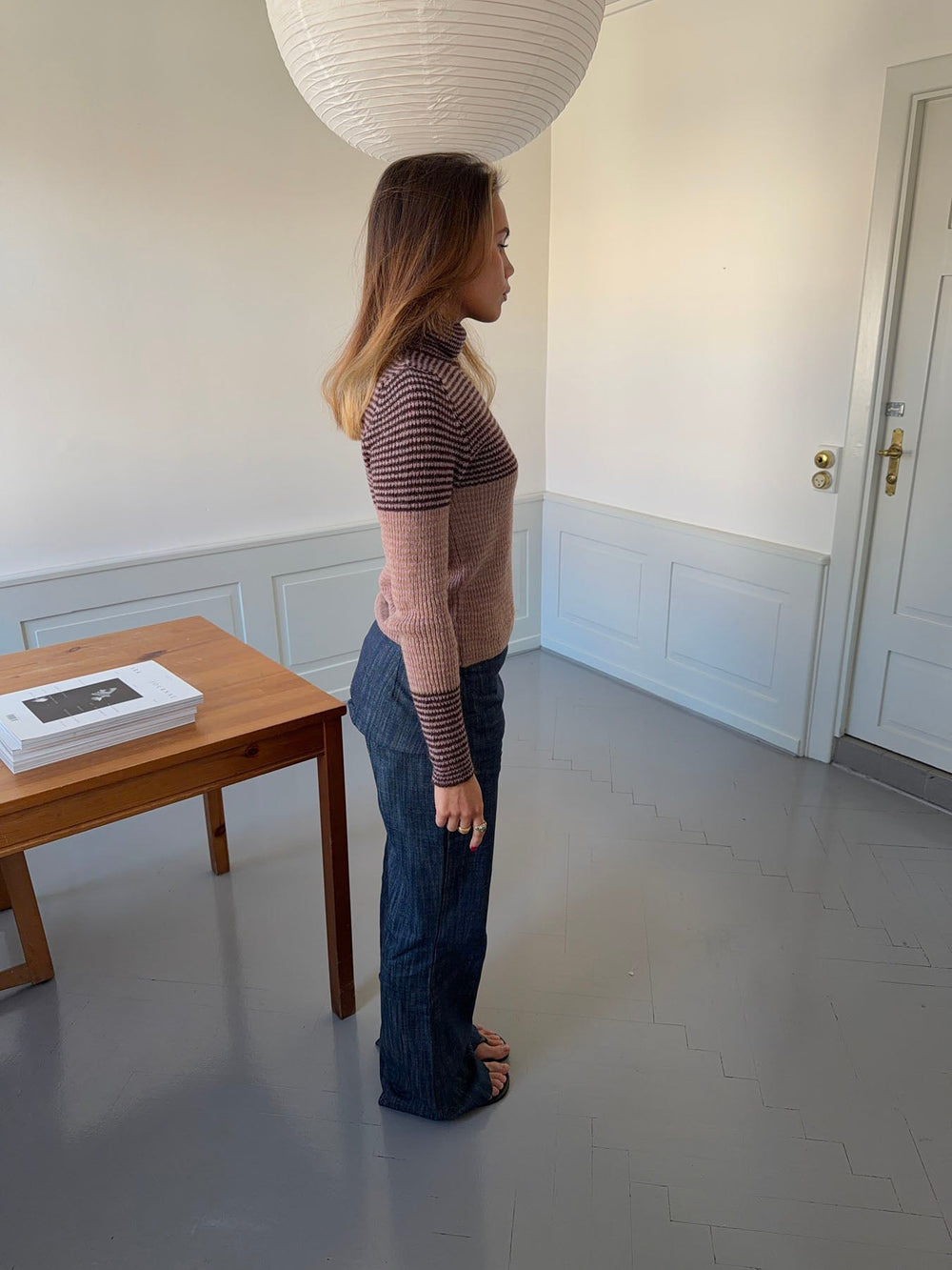 Petra pants with fold – Blue