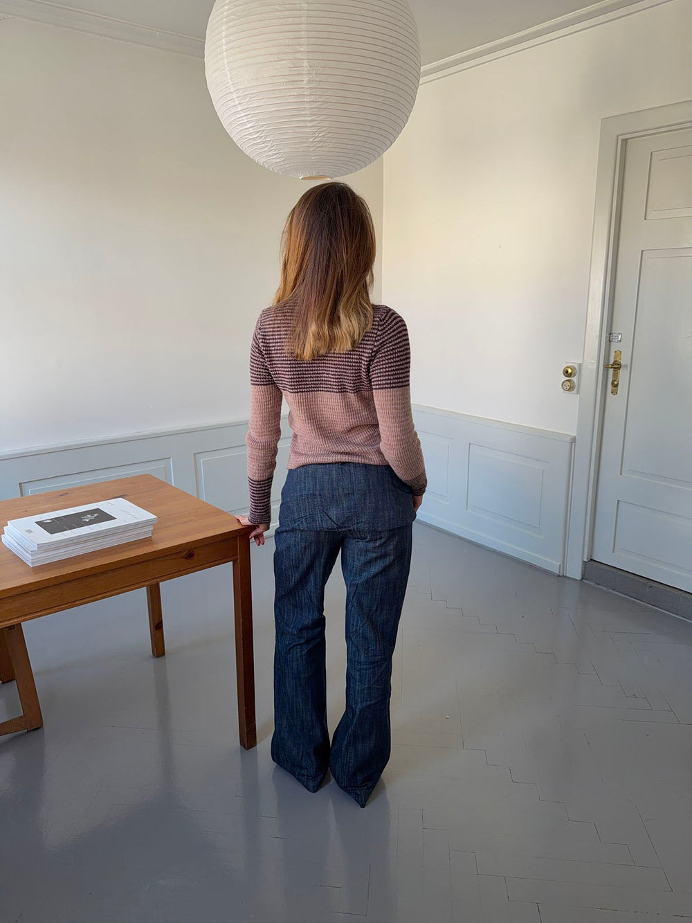 Petra pants with fold – Blue