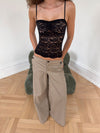 Maxim pants with buttons - Beige