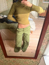 Maxim pants with buttons - Green