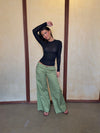 Maxim pants with buttons - Green