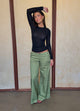 Maxim pants with buttons - Green