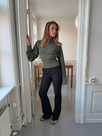 Flare pants with pockets - Black