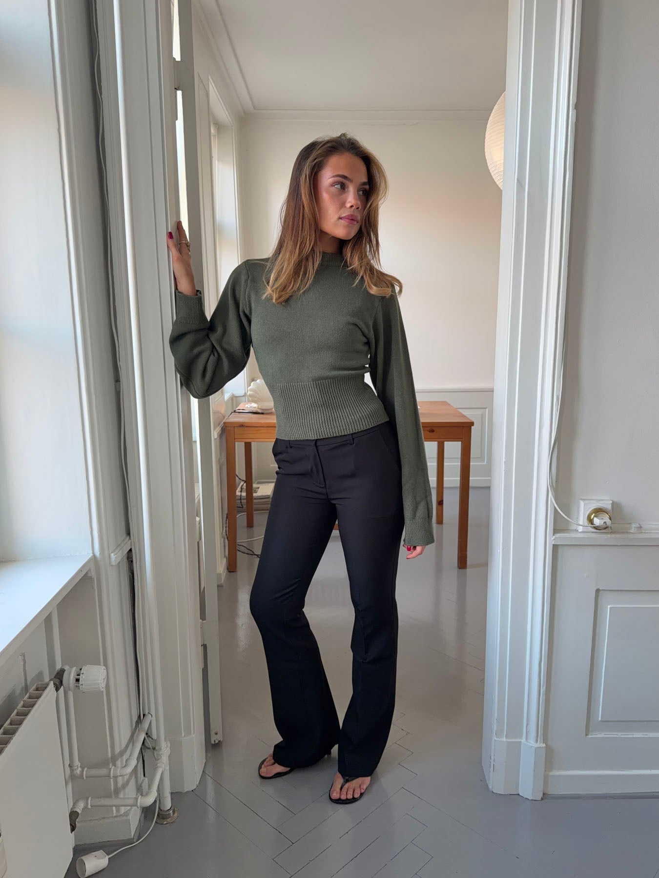 Flare pants with pockets - Black – Designbysi.se
