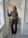 Flare pants with pockets - Black