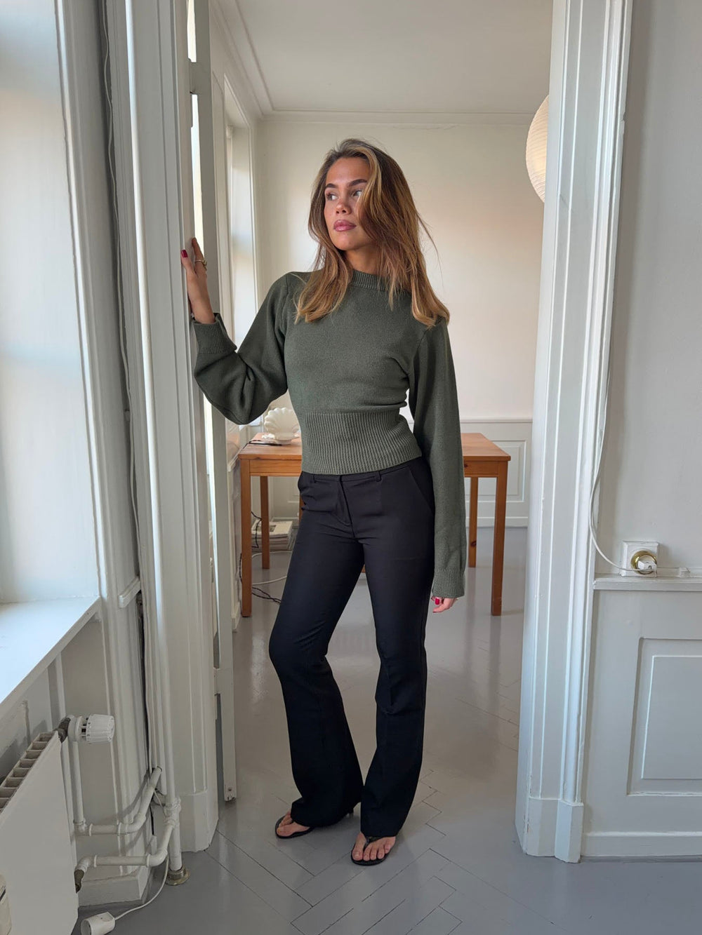 Flare pants with pockets - Black