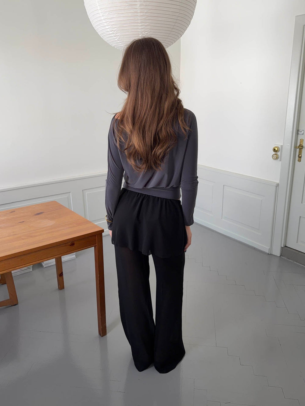 Nadina pants with skirt - Black