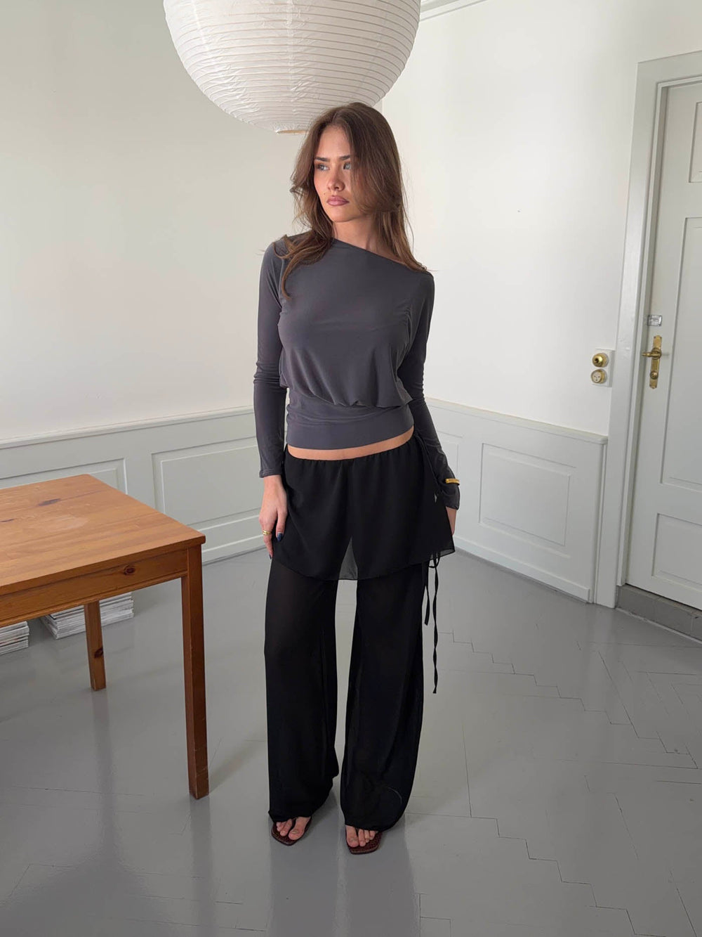 Nadina pants with skirt - Black