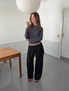 Nadina pants with skirt - Black