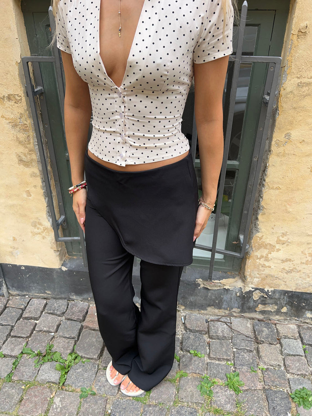 Kira pants with wrap detail – Black