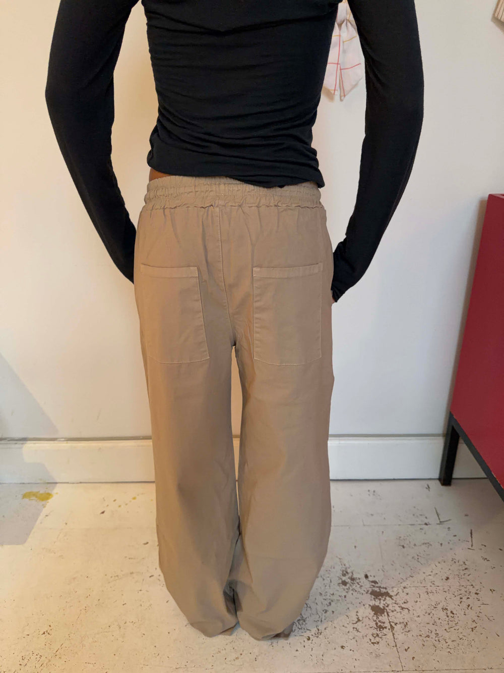 Lucille Pants with drawstring closure - Beige