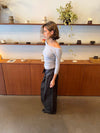 Bello pants with striped trim - Grey