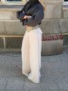 Polly pants with stripes - White/green
