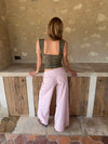 Vitella pants with stripes - Light pink