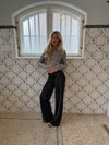 Hilda pants with detail - Black/green