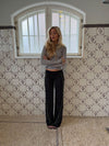 Hilda pants with detail - Black/green