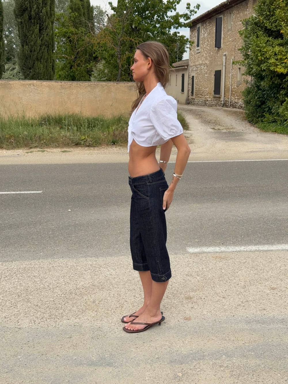 Alberita capri pants - Blue