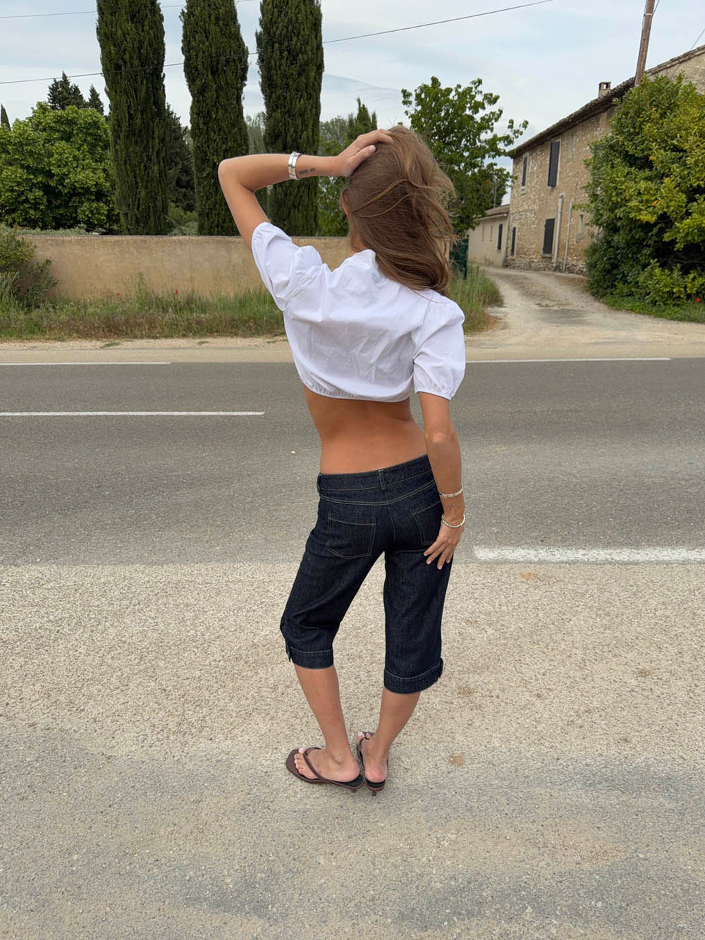 Alberita capri pants - Blue