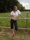 Alberita capri pants - Blue