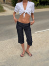 Alberita capri pants - Blue