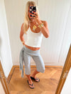 Scandivv capris with tie detail - Grey