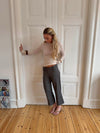 Taratina capri pants with details – Grey