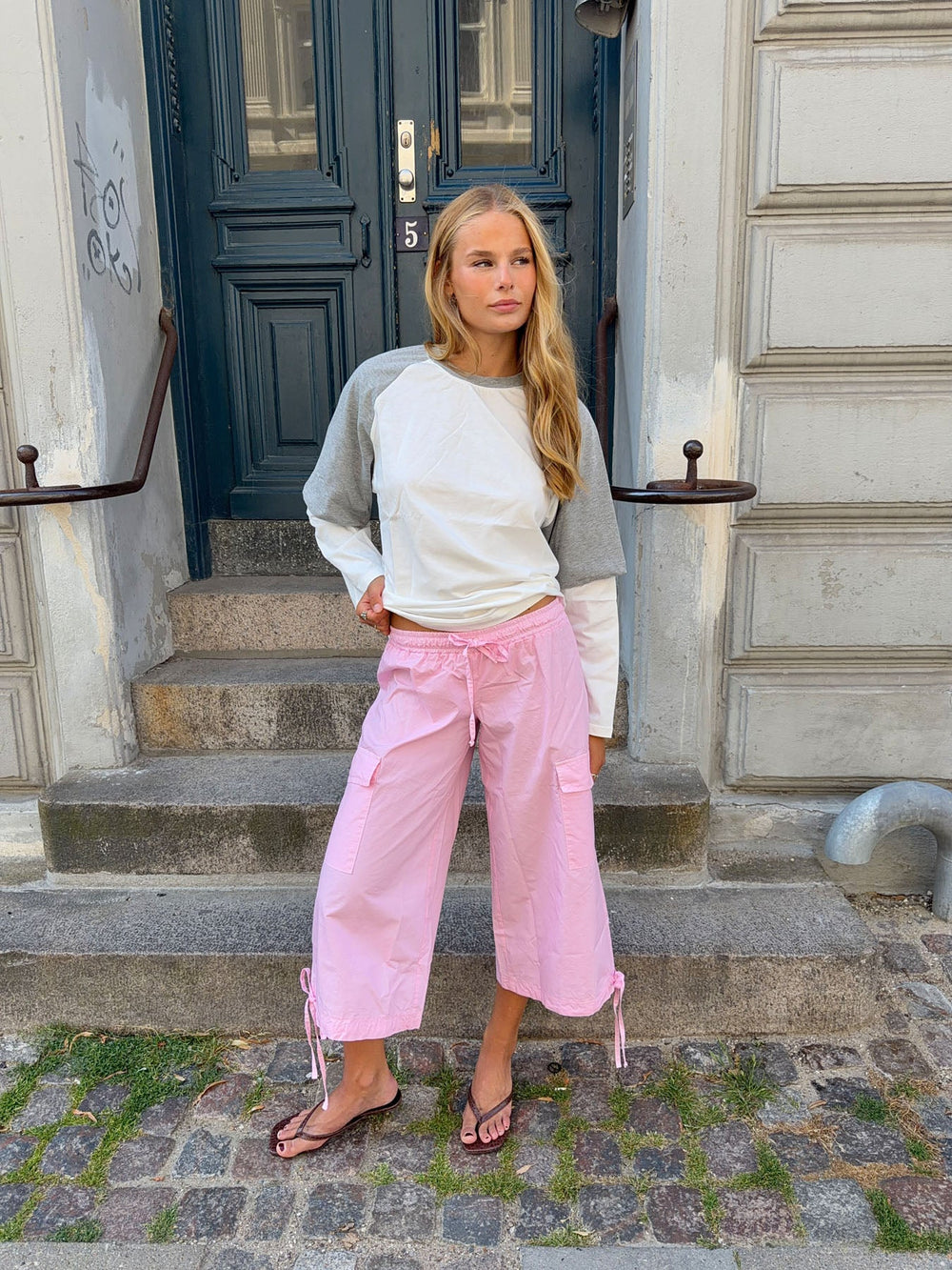 Tammy cargo bermuda shorts - Light pink