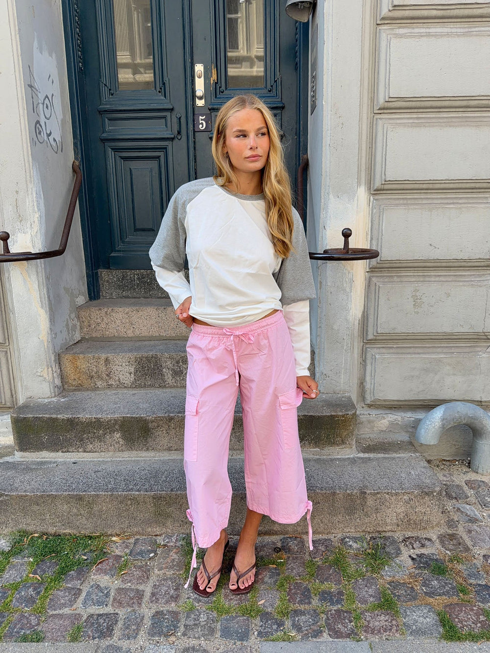 Tammy cargo bermuda shorts - Light pink